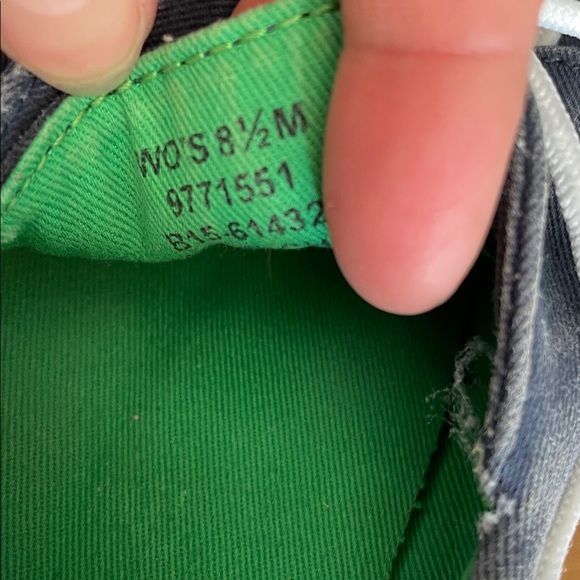 Sperry Boat Shoes/steal blue size 8 - Picture 5 of 5